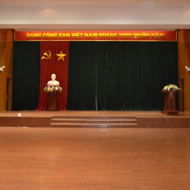 Rèm hội trường phòng CSGT Thành phố Hà Nội